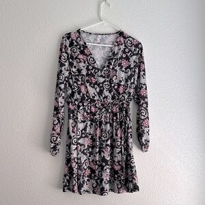 Floral long sleeve dress